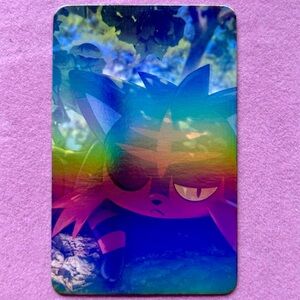 Incineroar – Moody Rainbow Holographic Card ✨